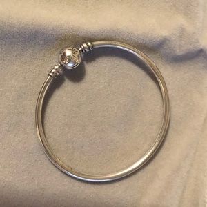 Pandora silver bangle bracelet
